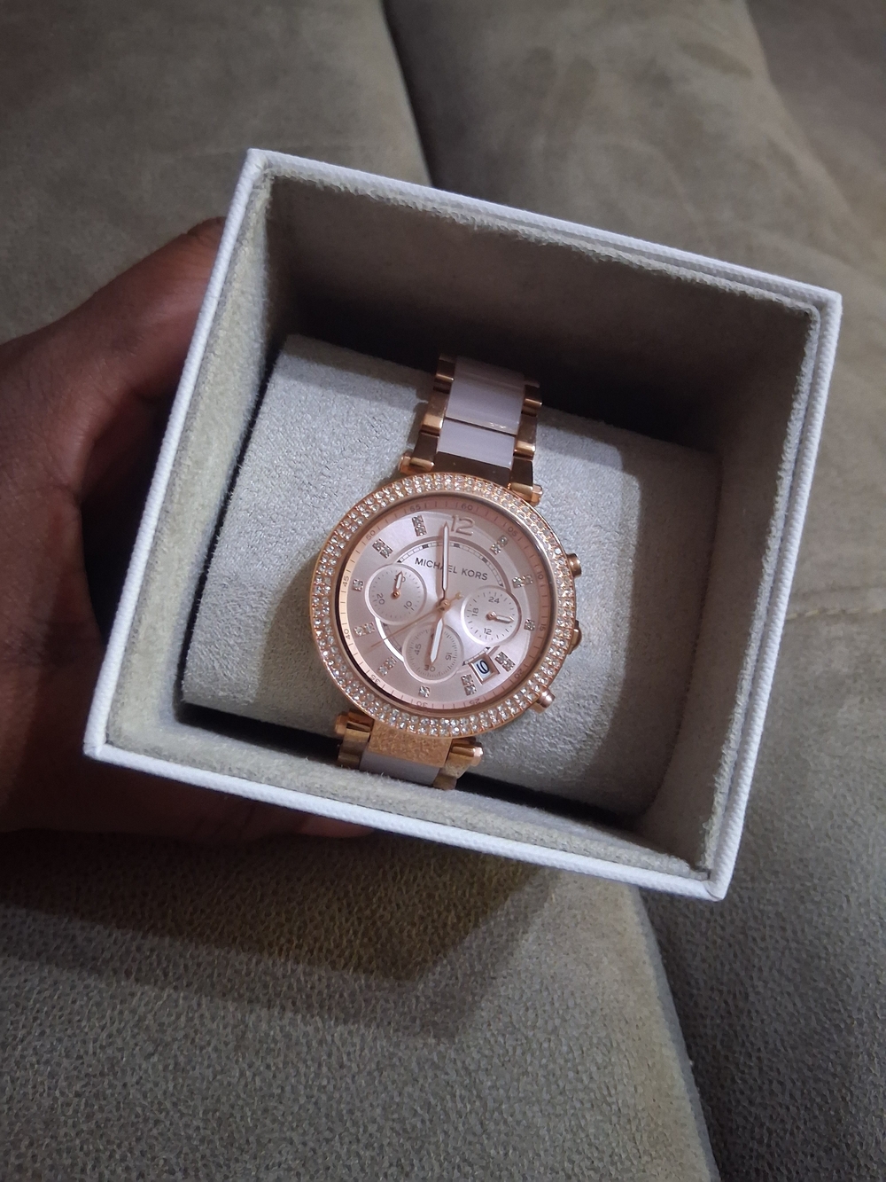 Michael Kors Rose Gold Tone Chronograph Watch